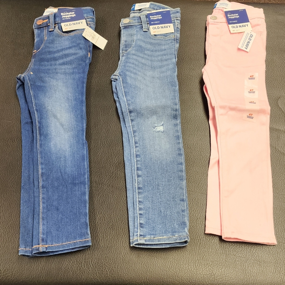 Old Navy 4T Girls Rockstar Jeggings
